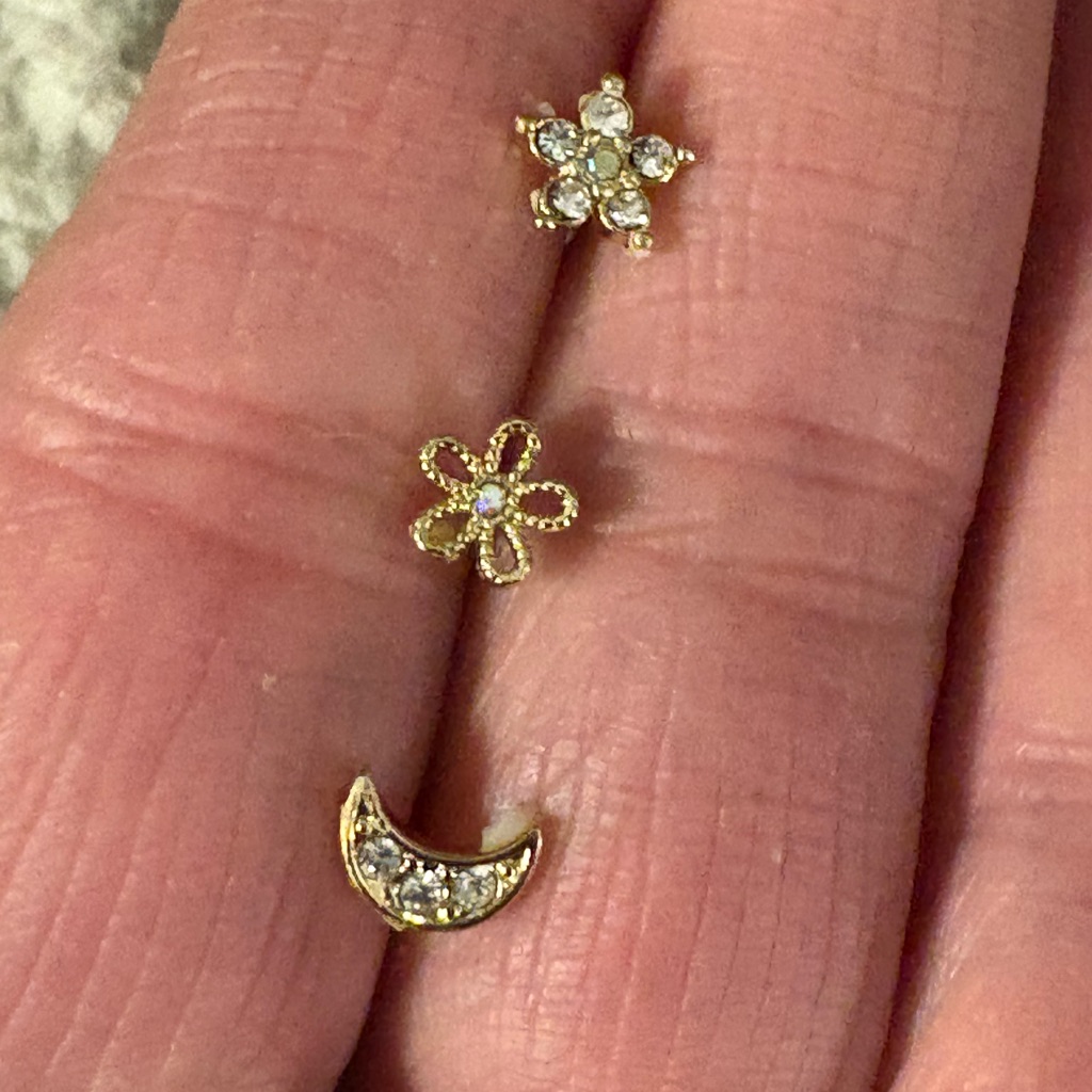 Nose Ring-3pc 20g Nose Rings, 316l Stainless Steel Nose Rings Nwt
